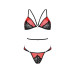 Комплект белья Passion PEONIA SET red S/M