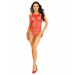 Боди-сетка Leg Avenue Net snap crotch tank bodysuit Red, One Size