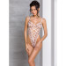 Еротичний боді з малюнком Passion LOVELIA BODY white L/XL