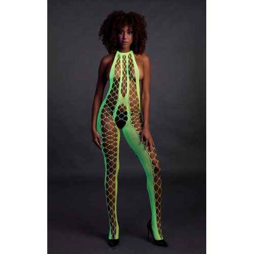 Бодістокінг Ouch! Bodystocking With Halterneck Green XS/XL