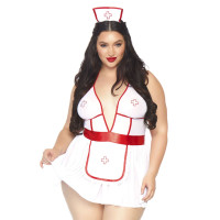 Костюм медсестры Leg Avenue Nightshift Nurse XL/XXL, платье, трусики, шапочка Костюм медсестры Leg Avenue Nightshift Nurse XL/XXL, платье, трусики, шапочка