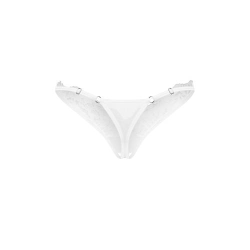 Трусики Obsessive Arrowel White crotchless thong L/XL