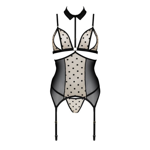 Корсет с открытой грудью Passion DOMINICA CORSET beige XXL/XXXL