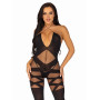 Бодістокінг Leg Avenue Illusion halter bodystocking Black One size