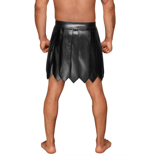 Чоловіча спідниця гладіатора Noir Handmade H053 Eco leather men's gladiator skirt, L, екошкіра