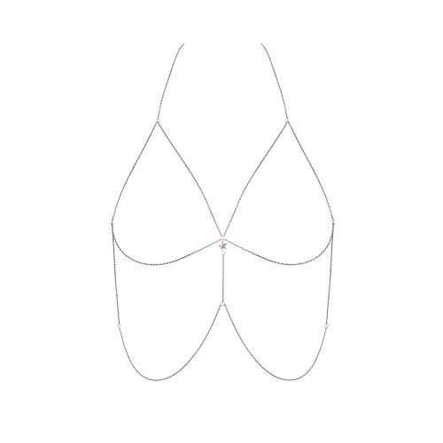 Цепочка для бюста с кулоном-звездой Obsessive Bijou 902