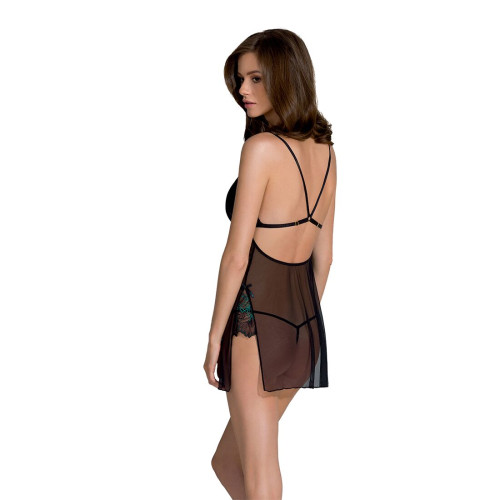 Сорочка Passion DELIENA CHEMISE black S/M