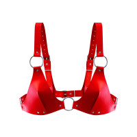 Лиф из натуральной кожи Feral Feelings - Bikini Top Red