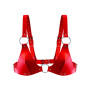 Лиф из натуральной кожи Feral Feelings - Bikini Top Red