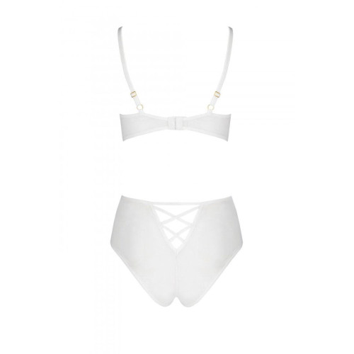 Еротичний комплект з малюнком Passion LOVELIA BIKINI white L/XL
