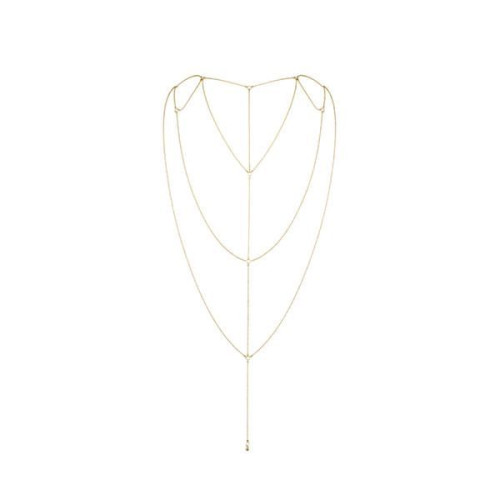 Ланцюжок для спини Bijoux Indiscrets Magnifique Back and Cleavage Chain Золотий