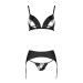Комплект з екошкіри Passion Miley Set black S/M