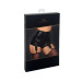 Шортики Noir Handmade F325 Glam, XL, black, винил, высокая талия, крепления для чулок, с доступом