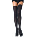 Щільні непрозорі панчохи Leg Avenue Opaque Nylon Thigh Highs Black plus size
