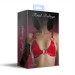 Ліф з натуральної шкіри Feral Feelings - Bikini Top Red