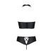 Комплект из эко-кожи Passion Nancy Bikini black XXL/XXXL
