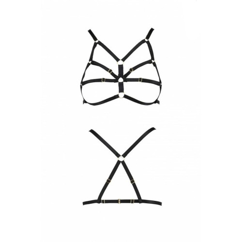 Бюстгальтер-стрепы Passion Exclusive ARMANDA BRA black L/XL