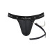 Чоловічі трусики танга з підв’язкою Passion 058 Thong Bill Black XXL/XXXL