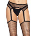 Чулки-сетка Leg Avenue Net stockings with garter belt пояс, подвязки Black One size