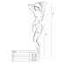 Эротические колготки-бодистокинг с тонкими подвязками Passion S028 One Size, black, открытый доступ