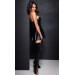 Сукня Noir Handmade F308 Dreamer wetlook corset mini dress with front zipper - XL