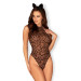 Эротический костюм леопарда Obsessive Leocatia teddy леопардовый S/M