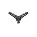 Трусики Obsessive Arrowel Black crotchless thongs L/XL