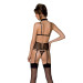 Корсет с открытой грудью Passion DOMINICA CORSET black XXL/XXXL