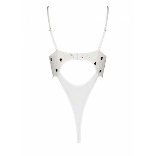 Еротичний боді з малюнком Passion LOVELIA BODY white S/M