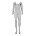 Сетчатый бодистокинг с длинным рукавом Obsessive Bodystocking N109 черный S/M/L