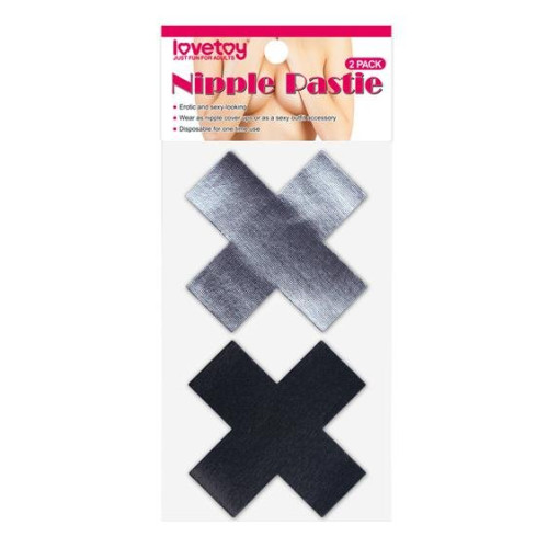 Пестисы LoveToy Cross Pattern Nipple Pasties (2 пары)