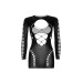 Бесшовное миниплатье Leg Avenue Long sleeve cut out mini dress Black One size