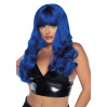 Хвиляста перука Leg Avenue Misfit Long Wavy Wig Blue, довга, реалістичний вигляд, 61 см