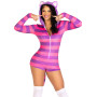 Комбинезон-костюм кошечки Leg Avenue Comfy Cheshire L, с капюшоном