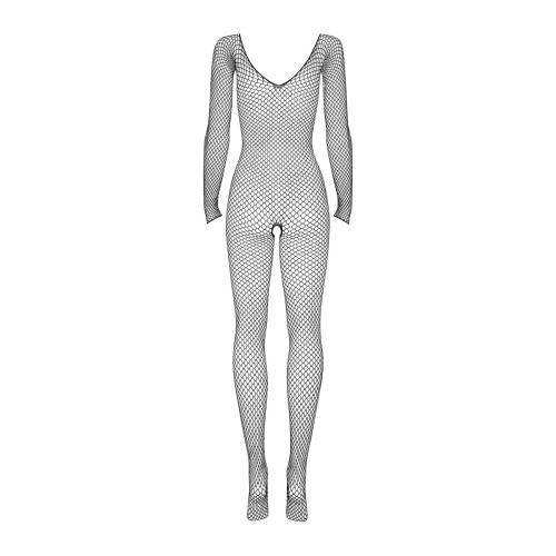 Сетчатый бодистокинг с длинным рукавом Obsessive Bodystocking N109 черный S/M/L