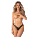 Трусики Obsessive Arrowel Black crotchless thongs L/XL