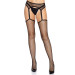 Чулки-сетка Leg Avenue Net stockings with garter belt пояс, подвязки Black One size