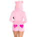 Комбінезон «Солодкий ведмедик» Leg Avenue Sweetheart Bear Velvet Romper M