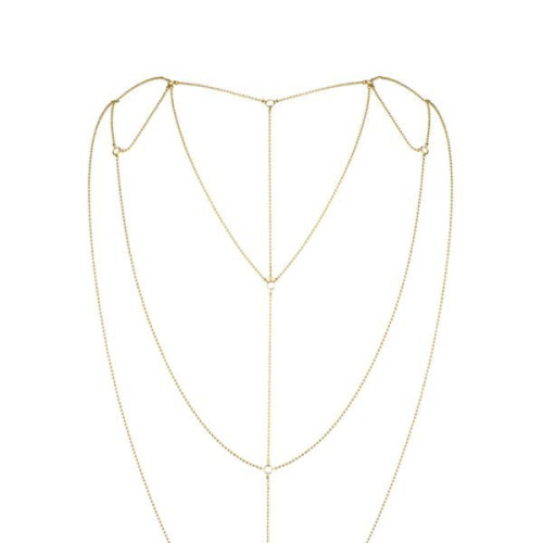 Ланцюжок для спини Bijoux Indiscrets Magnifique Back and Cleavage Chain Золотий