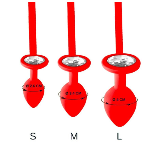 Чоловічі труси XS-2XL із силіконовою анальною пробкою Art of Sex - Joni plug panties size L Red