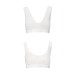 Спортивный топ из эластичного хлопка Passion PS005 TOP L, white
