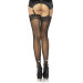 Чулки со швом и стразами Leg Avenue Stockings Rhinestone backseam Black one size