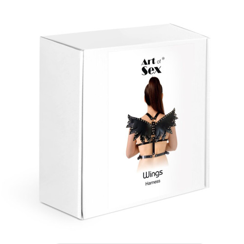 Женская портупея Art of Sex - Wings красная XS-M, экокожа