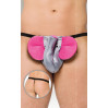 Трусы Softline слоник Thong 4445 Серебристые S/L
