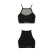 Спортивный топ с прозрачной вставкой Passion PS006 TOP L, black