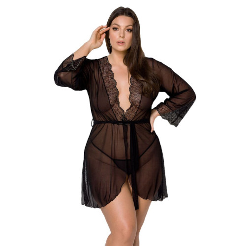 Пеньюар Passion Amberly PeignoirL black 4XL/5X