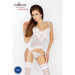 Женский прозрачный Корсет Passion Erotic Line JANET CORSET S/M Белый