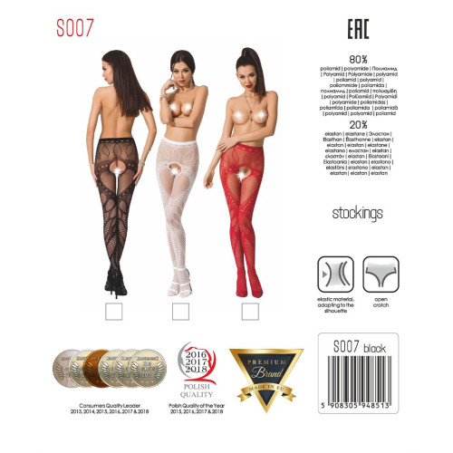 Эротические колготки Passion S007 Белые S/M/L