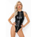 Боди с мокрым эффектом Noir Handmade F294 Powerwetlook bodysuit with front zipper, M