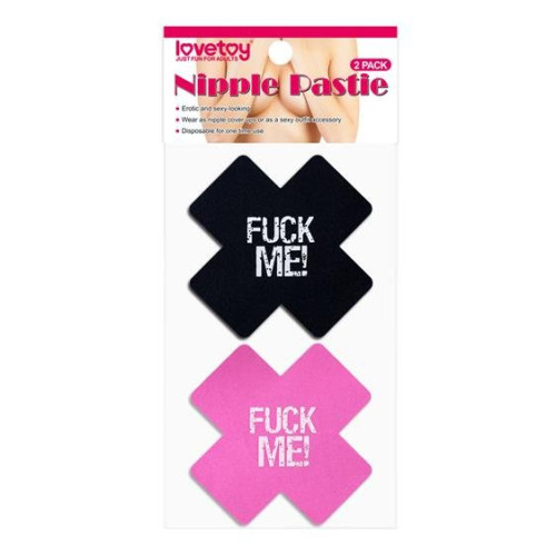 Пестисы LoveToy Fuck Me Cross Pattern Nipple Pasties (2 пары)